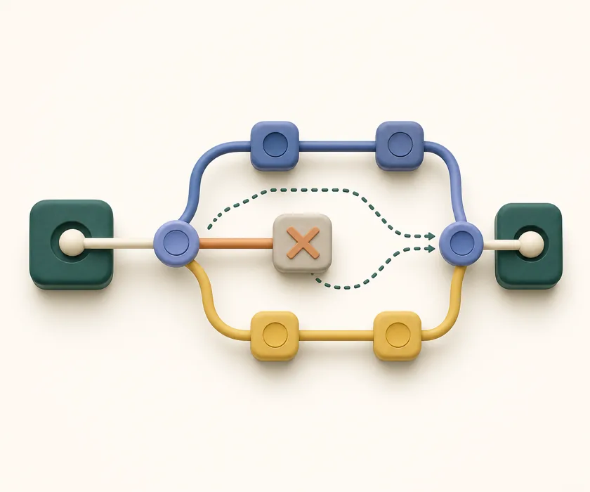 Resilient routing visual